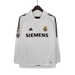 Real Madrid Retro Long Sleeve 2005/06 Home - JERSEYS4ALL